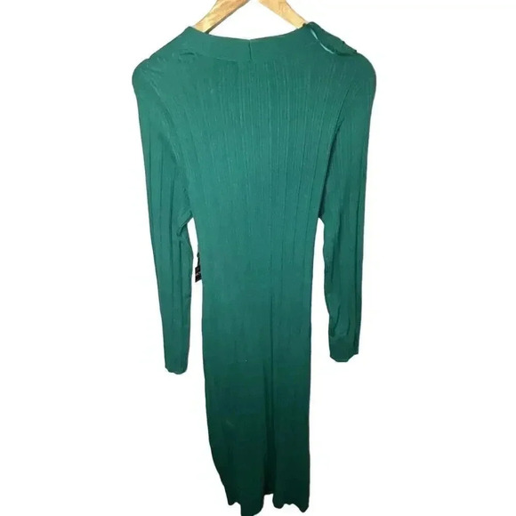 Sofia Jeans by Sofia Vergara Womens Belted Rib Knit Midi Dress, Green Size XXXL - Picture 5 of 6